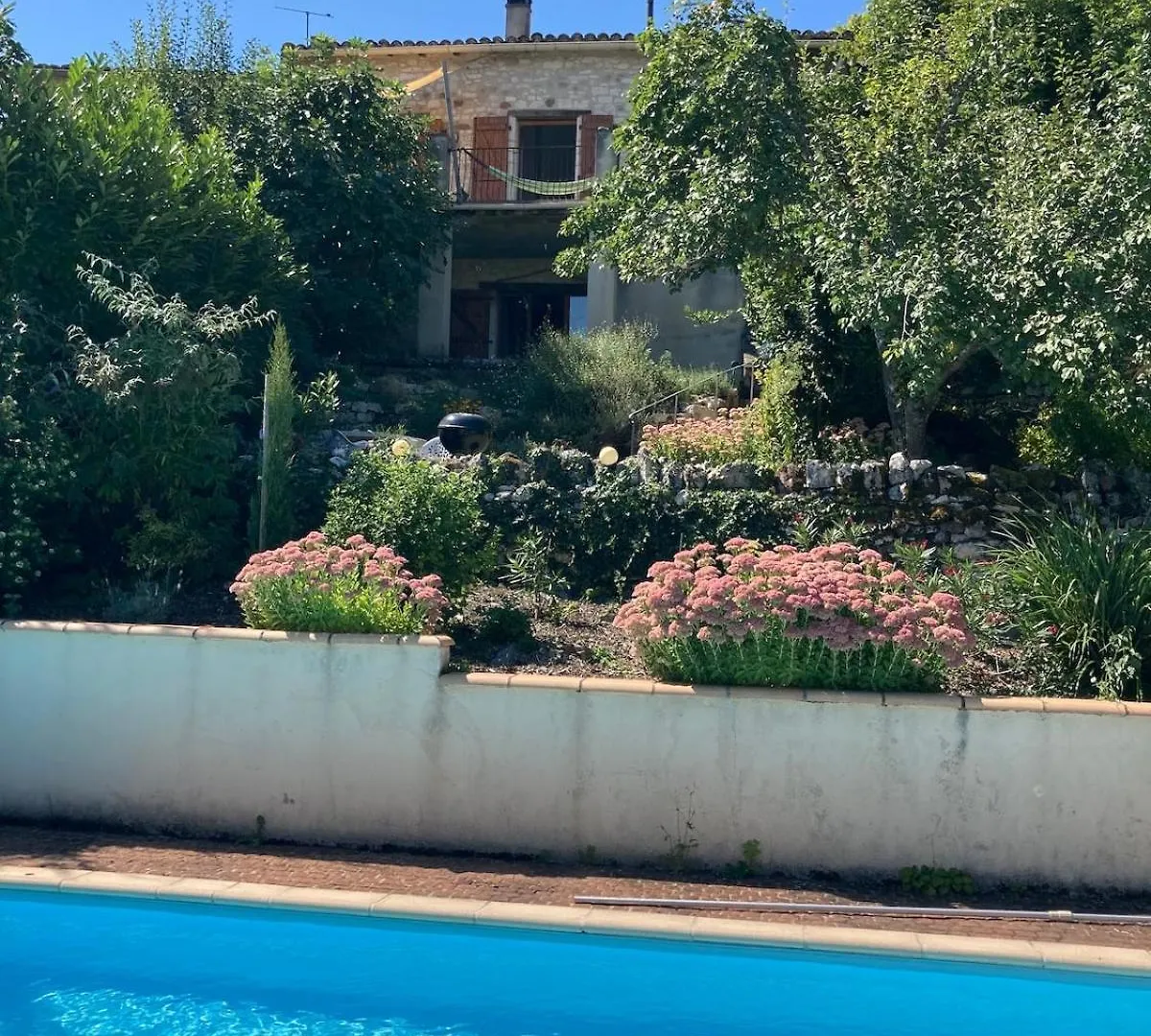 Vila Stone House, Terraced Garden And Pool Saint-Beauzile 0*,